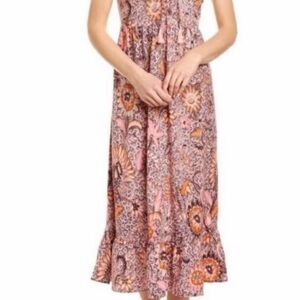 🛍️ MADEWELL Pink Paisley MIDI Summer Dress sz 6